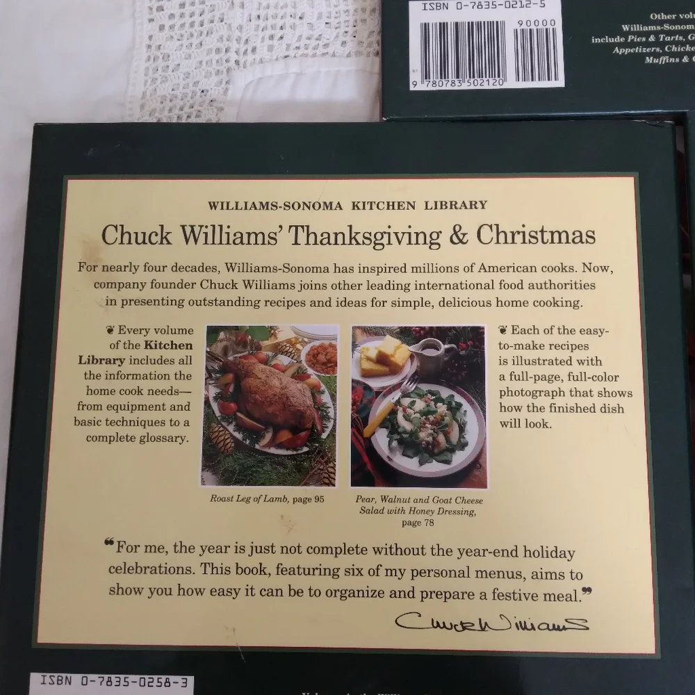 Williams Sonoma Cookbooks Lot of 3